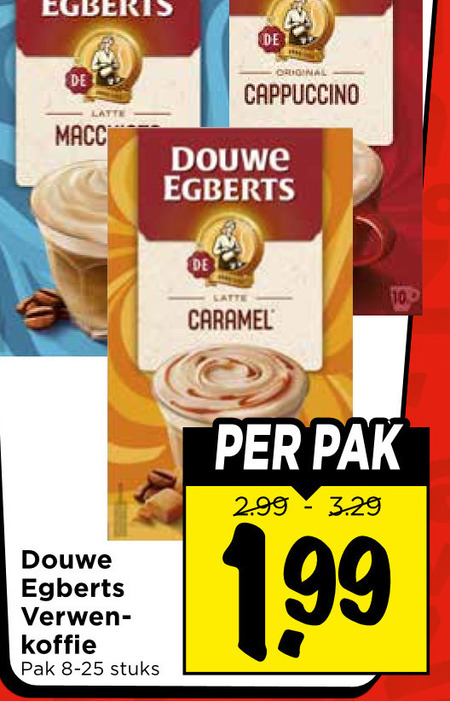 Douwe Egberts   oploskoffie folder aanbieding bij  Vomar - details