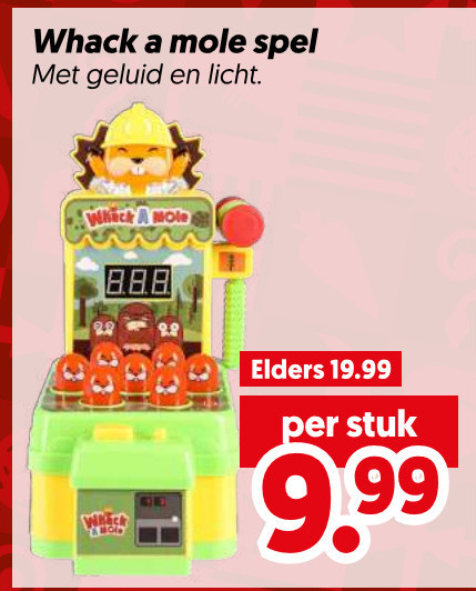 kinderspelletjes spel geluid licht elders stuk folder aanbieding bij Dekamarkt