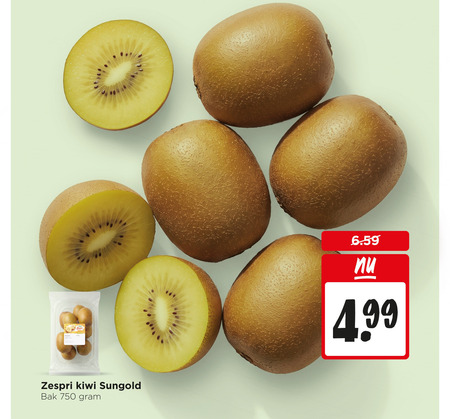 kiwi 750 zespri sungold bak folder aanbieding bij Jumbo