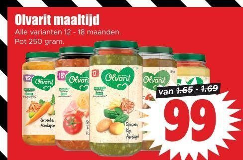 Olvarit   babyvoeding folder aanbieding bij  Dirk - details