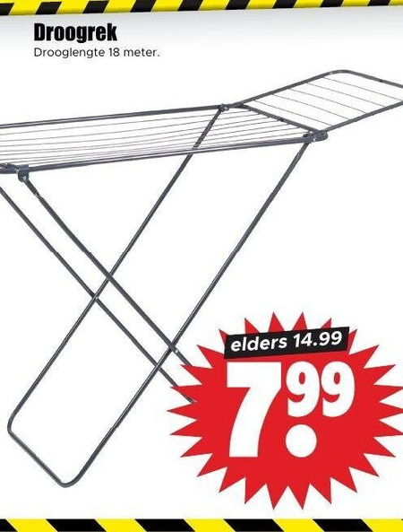 droogrek 18 drooglengte meter elders folder aanbieding bij Dirk