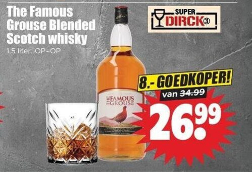 Famous Grouse   whisky folder aanbieding bij  Dirk - details