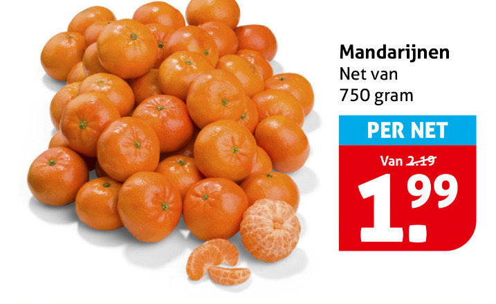 mandarijnen 750 folder aanbieding bij Hoogvliet