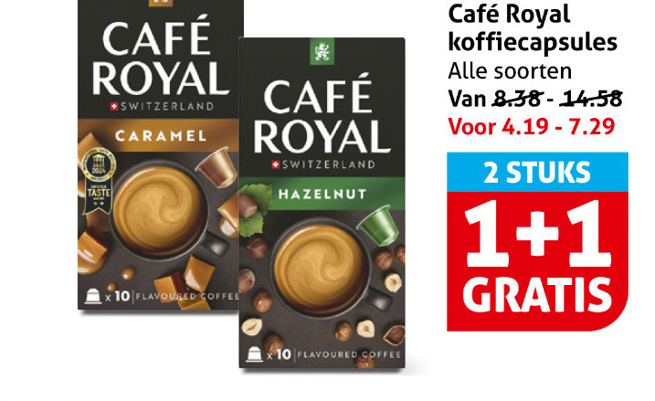 Cafe Royal   koffiecups folder aanbieding bij  Hoogvliet - details