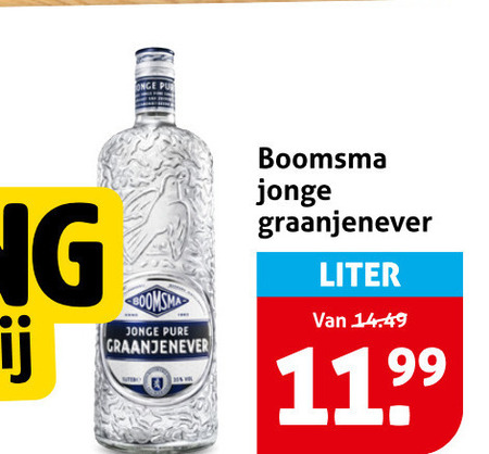 boomsma jenever jonge graanjenever liter folder aanbieding bij Hoogvliet Boomsma jenever folder aanbieding bij Hoogvliet - details