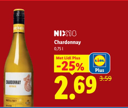 witte wijn chardonnay australia nix18 folder aanbieding bij Lidl