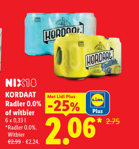 Kordaat   witbier folder aanbieding bij  Lidl - details
