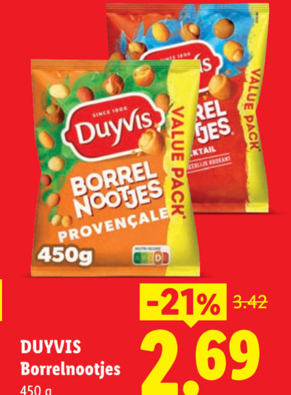 Duyvis   borrelnootjes folder aanbieding bij  Lidl - details