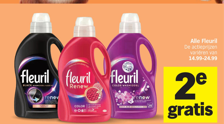 fleuril wasmiddel varieeren black lessive color gekleurde 2 folder aanbieding bij Albert Heijn Fleuril wasmiddel folder aanbieding bij Albert Heijn - details