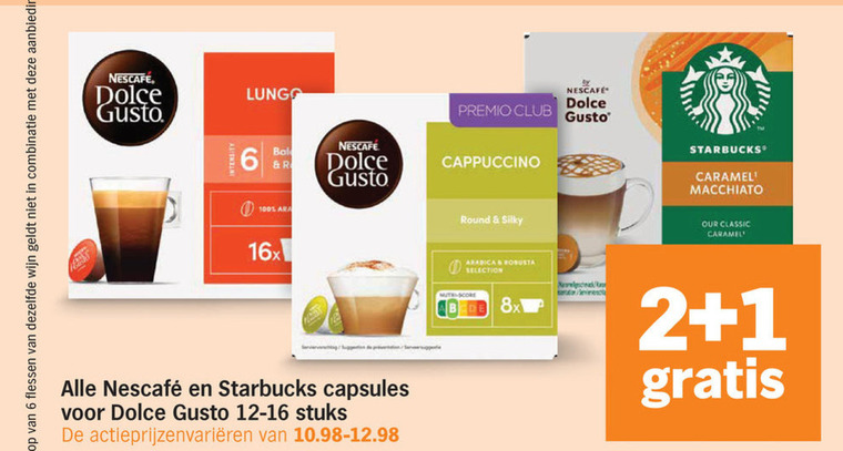 Nescafe   dolce gusto capsules folder aanbieding bij  Albert&nbsp;Heijn - details