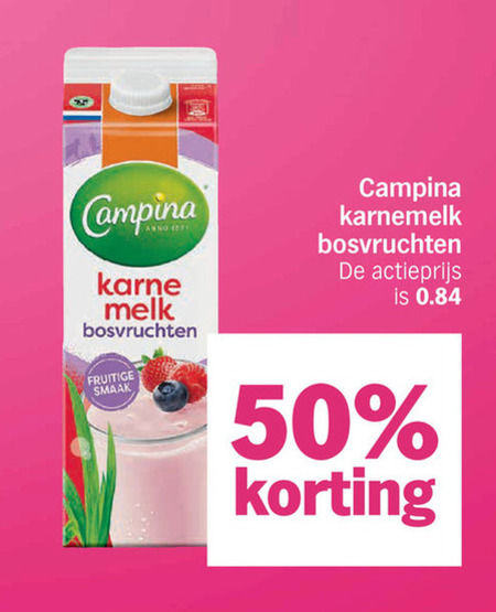 Campina   karnemelk folder aanbieding bij  Albert&nbsp;Heijn - details