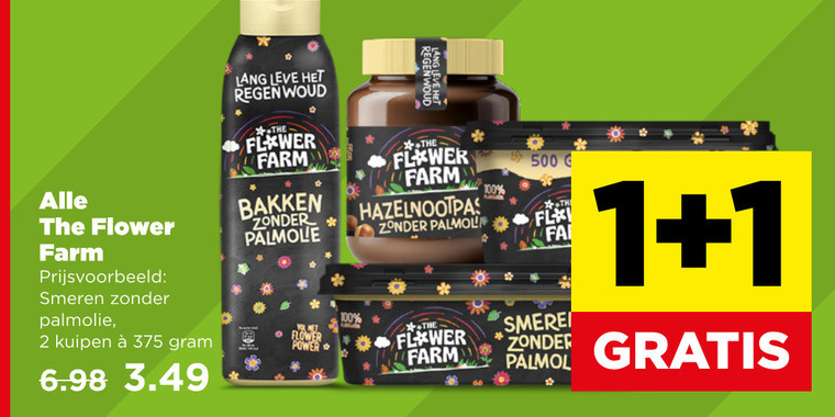 Flower Farm   margarine, olie en vetten folder aanbieding bij  Plus - details