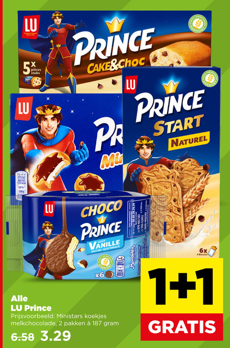 lu biscuit 1 2 4 bois depuis prince stuks cake choc start naturel choco vanille cristal 10 eur 6x biscuits 100g ministars koekjes melkchocolade pakken folder aanbieding bij Plus Lu biscuits folder aanbieding bij Plus - details
