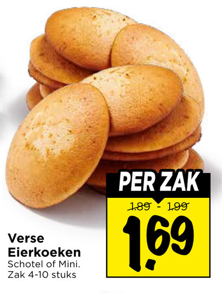 eierkoeken verse schotel mini zak stuks 1 69 folder aanbieding bij Vomar