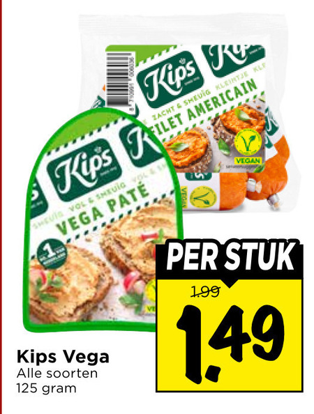 Kips   vegetarisch folder aanbieding bij  Vomar - details