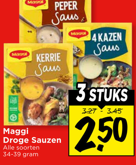 maggi saus 3 4 250 peper kerrie droge sauzen soorten kazen stuks folder aanbieding bij Vomar Maggi saus folder aanbieding bij Vomar - details