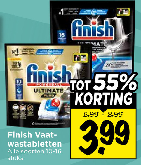Finish   vaatwasmiddel folder aanbieding bij  Vomar - details