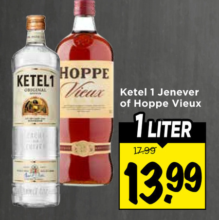 hoppe ketel 1 vieux jenever ketel1 original liter folder aanbieding bij Vomar Hoppe jenever, vieux folder aanbieding bij Vomar - details