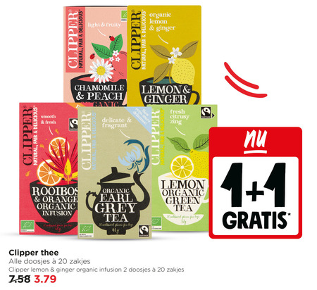 Clipper   thee folder aanbieding bij  Jumbo - details