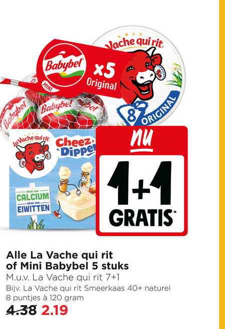 La Vache Qui Rit   smeerkaas, kaassnacks folder aanbieding bij  Jumbo - details