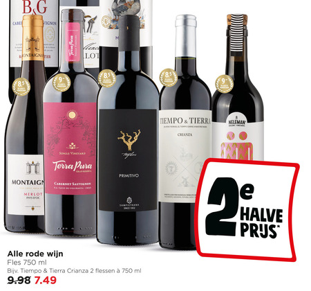 rode wijn 1 2 3 27 300 750 la savoir maison 8 5 hamersma terra pura vineyard lot family single reserva primitivo merlot pays cabernet sauvignon colchagua chile since fles ml tiempo tierra crianza flessen organic vineyards bodegas navarra halve folder aanbieding bij Jumbo