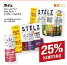 stelz hard seltzer 25 soorten blik pick blue folder aanbieding bij Coop Stelz hard seltzer folder aanbieding bij Coop - details