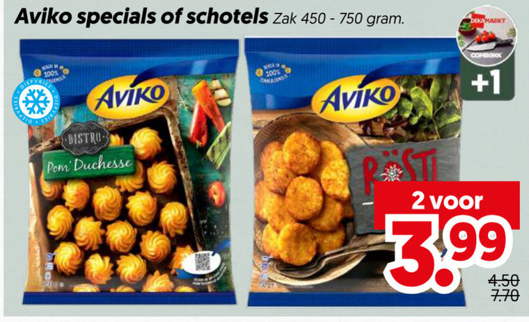 Aviko   aardappelproduct folder aanbieding bij  Dekamarkt - details