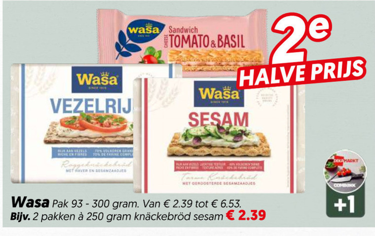 Wasa   knackebrod folder aanbieding bij  Dekamarkt - details