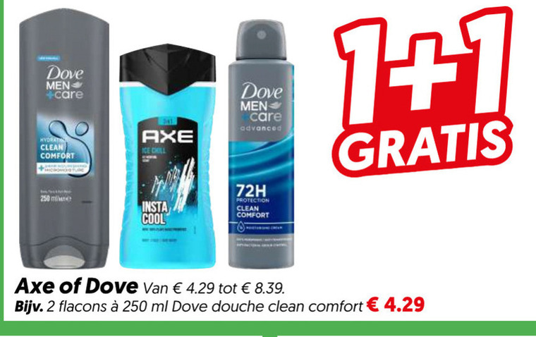 Dove   deodorant, douchegel folder aanbieding bij  Dekamarkt - details