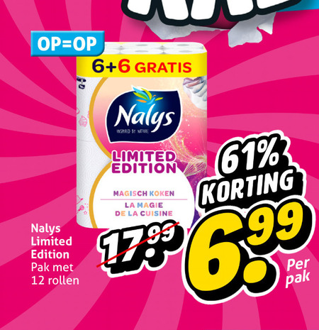nalys keukenpapier 6 12 limited edition pak rollen inspired by nature magisch koken la magie cuisine 17 99 folder aanbieding bij Hoogvliet Nalys keukenpapier folder aanbieding bij Hoogvliet - details