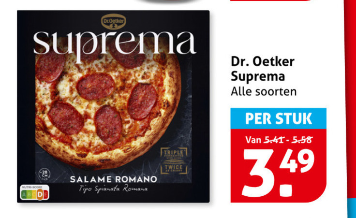 Dr Oetker   diepvriespizza folder aanbieding bij  Hoogvliet - details