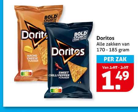 Doritos   chips folder aanbieding bij  Hoogvliet - details