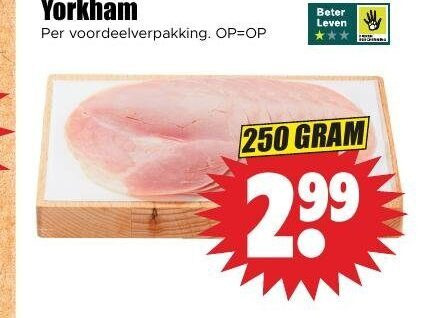 yorkham 250 beter folder aanbieding bij Dirk