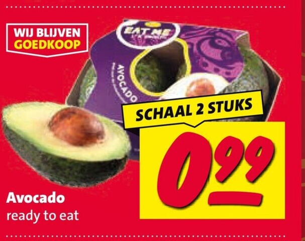 avocado 2 ready to schaal stuks folder aanbieding bij Nettorama
