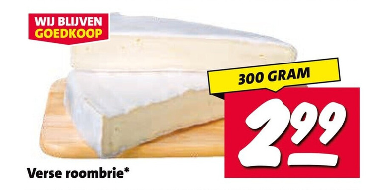 brie 300 verse roombrie folder aanbieding bij Nettorama
