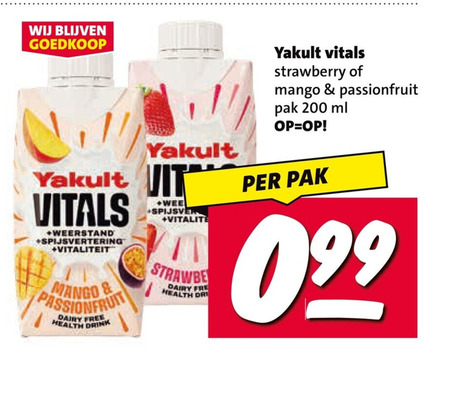 yakult drinkyoghurt 200 it weerstand spijsvertering mango passionfruit dairy free health drink vitalite strawberry pak ml folder aanbieding bij Nettorama Yakult drinkyoghurt folder aanbieding bij Nettorama - details