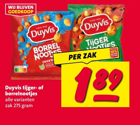 Duyvis   borrelnootjes folder aanbieding bij  Nettorama - details