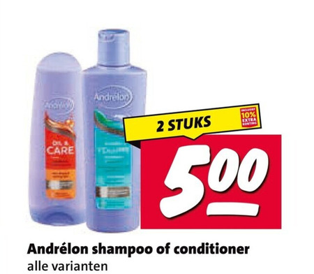 Andrelon   conditioner, shampoo folder aanbieding bij  Nettorama - details