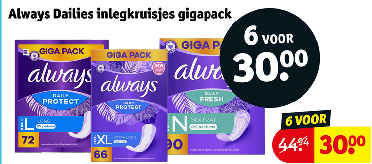 Always   inlegkruisjes folder aanbieding bij  Kruidvat - details