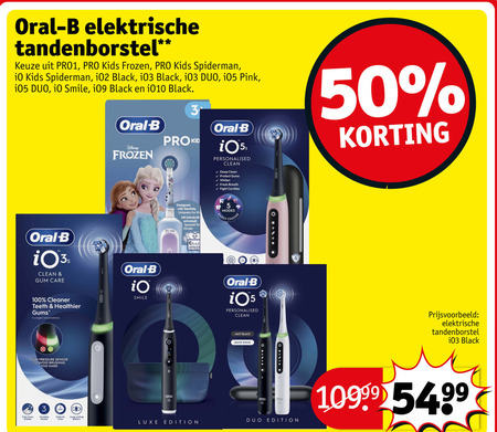 Braun Oral-B   electrische tandenborstel folder aanbieding bij  Kruidvat - details