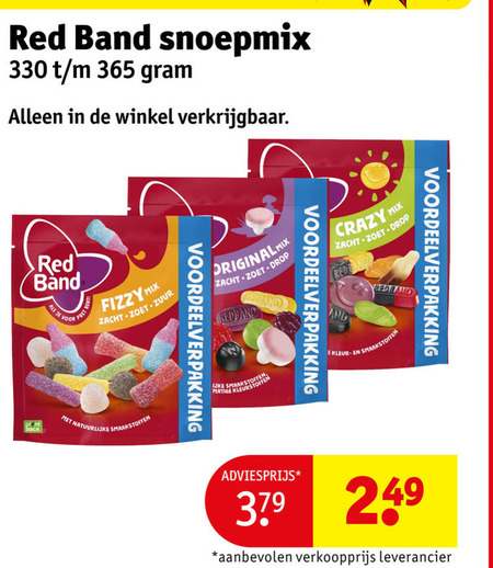 red band snoep 330 379 snoepmix be fizzy mix zacht zoet zuur original drop redband natuurlijke kleurstoffen kleur crazy and plant pack folder aanbieding bij Kruidvat Red Band snoep folder aanbieding bij Kruidvat - details