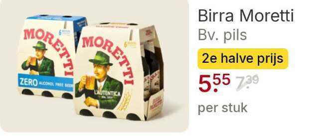 Birra Moretti   speciaalbier folder aanbieding bij  Picnic - details