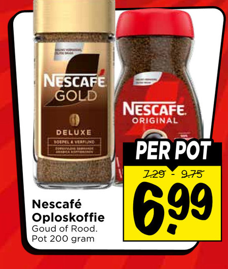 Nescafe   oploskoffie folder aanbieding bij  Vomar - details
