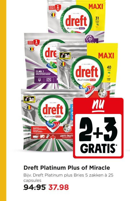 Dreft   vaatwasmiddel folder aanbieding bij  Jumbo - details