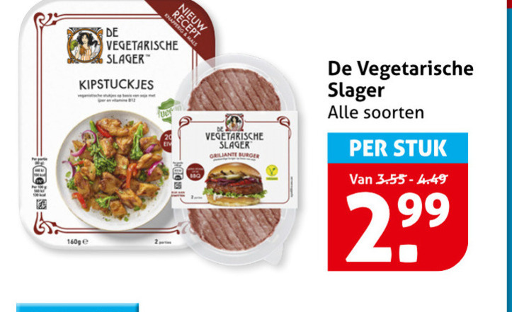good vegetarische slager kipstuckjes burger soorten stuk folder aanbieding bij Hoogvliet De vegetarische Slager vegetarisch folder aanbieding bij Hoogvliet - details