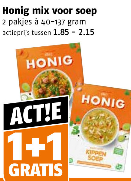 Honig   soep folder aanbieding bij  Poiesz - details