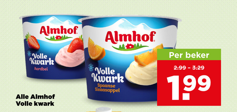 almhof kwark beker volle aardbei spaanse sinaasappel folder aanbieding bij Plus Almhof kwark folder aanbieding bij Plus - details
