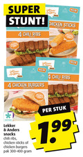 klik op dit plaatje voor een vergroting en voor vergelijkbare aanbiedingen gerelateerd aan ` snacks 4 5 super chili ribs smacks chicken sticks burgers pat diepvries pak stuk 100g `  snacks 4 5 super chili ribs smacks chicken sticks burgers pat diepvries pak stuk 100g