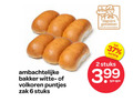 klik op dit plaatje voor een vergroting en voor vergelijkbare aanbiedingen gerelateerd aan ` bolletjes 2 6 ambachtelijke bakker witte volkoren puntjes zak stuks gebakken warme 3.99 `  bolletjes 2 6 ambachtelijke bakker witte volkoren puntjes zak stuks gebakken warme 3.99