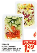 klik op dit plaatje voor een vergroting en voor vergelijkbare aanbiedingen gerelateerd aan ` salade komkommer tomaat mais ui schaal stuk ` salade komkommer tomaat mais ui schaal stuk